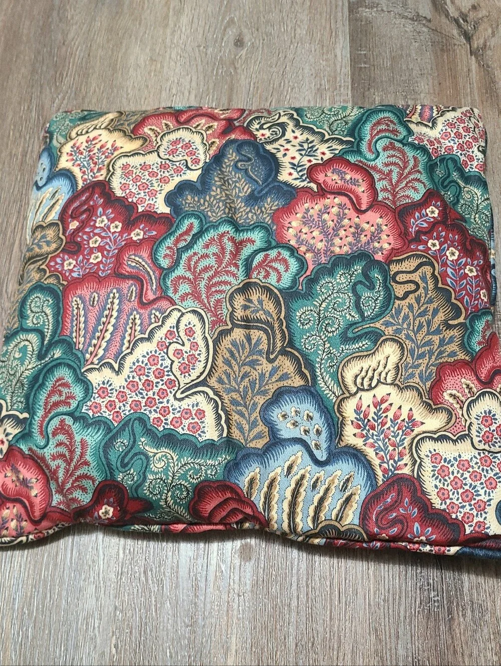 Vintage Waverly Fabric Village Quilt Design Decorative Pillows- Lot of 3